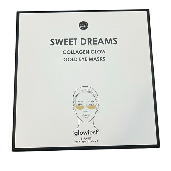 NWT! Sweet Dreams Collagen Glow Gold Eye Masks - Picture 1 of 2